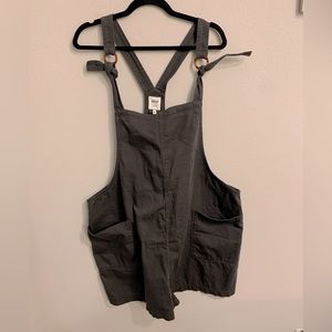 NWT Aerie Lightweight Gray Cotton Overalls - XXL